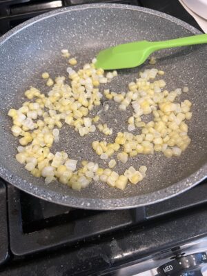 raw corn for corn fritters